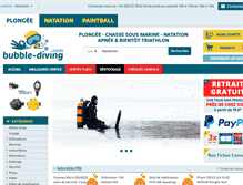 Tablet Screenshot of bubble-diving.com